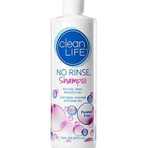 NEW CLEAN LIFE NO RINSE SHAMPOO PARABEN FREE 16 FL OZ